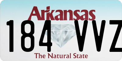 AR license plate 184VVZ