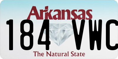 AR license plate 184VWC