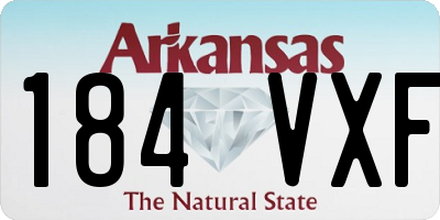AR license plate 184VXF