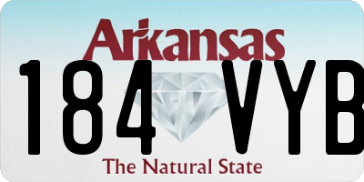 AR license plate 184VYB