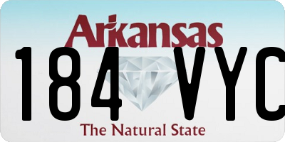 AR license plate 184VYC