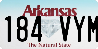 AR license plate 184VYM