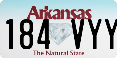 AR license plate 184VYY