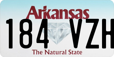 AR license plate 184VZH