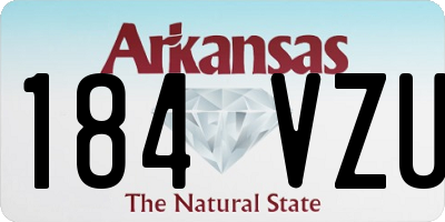 AR license plate 184VZU