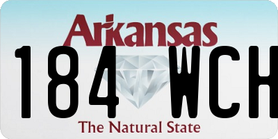 AR license plate 184WCH