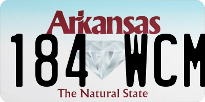 AR license plate 184WCM