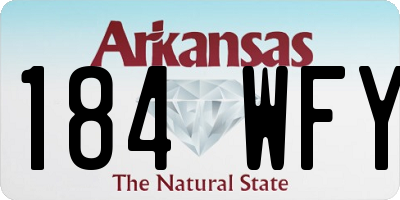 AR license plate 184WFY