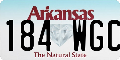 AR license plate 184WGC