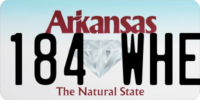 AR license plate 184WHE