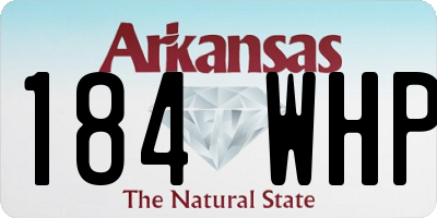 AR license plate 184WHP