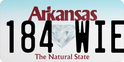 AR license plate 184WIE