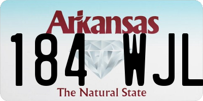 AR license plate 184WJL