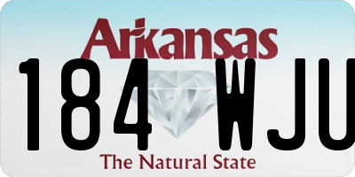 AR license plate 184WJU
