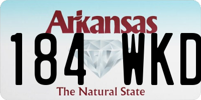 AR license plate 184WKD