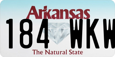 AR license plate 184WKW