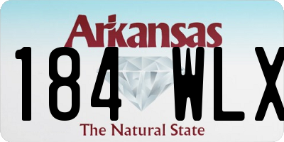 AR license plate 184WLX