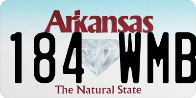 AR license plate 184WMB