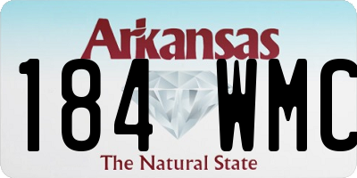 AR license plate 184WMC