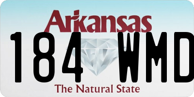 AR license plate 184WMD