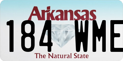 AR license plate 184WME