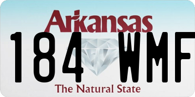 AR license plate 184WMF