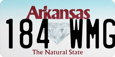 AR license plate 184WMG