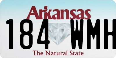 AR license plate 184WMH
