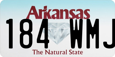 AR license plate 184WMJ