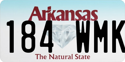 AR license plate 184WMK
