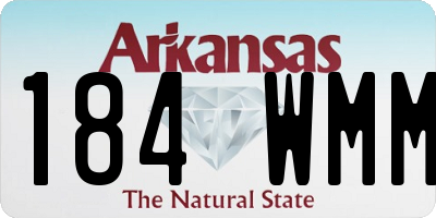 AR license plate 184WMM