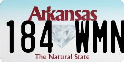 AR license plate 184WMN