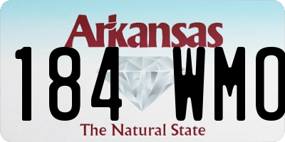 AR license plate 184WMO