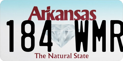 AR license plate 184WMR