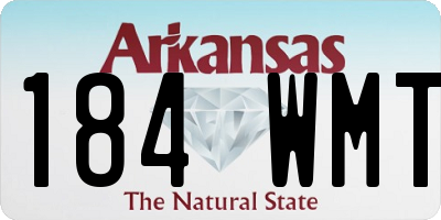 AR license plate 184WMT