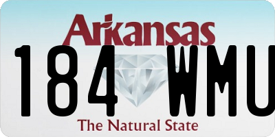 AR license plate 184WMU