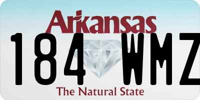 AR license plate 184WMZ
