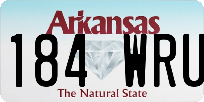 AR license plate 184WRU