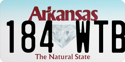 AR license plate 184WTB