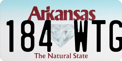AR license plate 184WTG