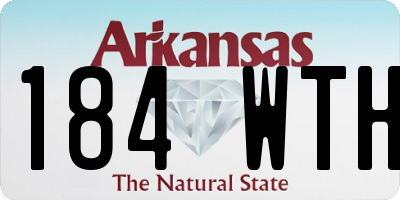AR license plate 184WTH