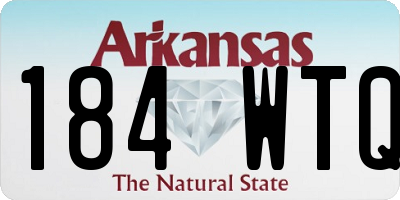 AR license plate 184WTQ