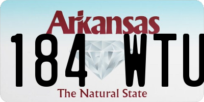 AR license plate 184WTU