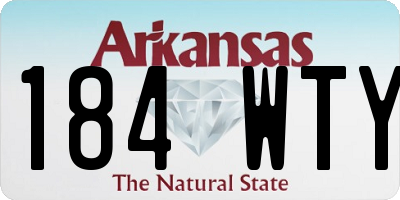 AR license plate 184WTY