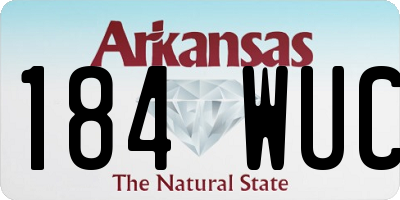 AR license plate 184WUC