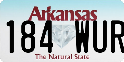AR license plate 184WUR