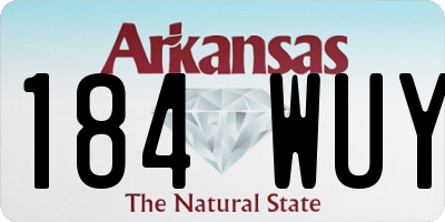 AR license plate 184WUY