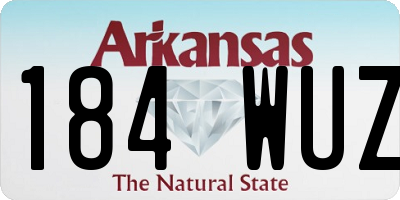AR license plate 184WUZ