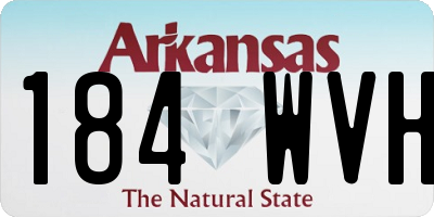 AR license plate 184WVH