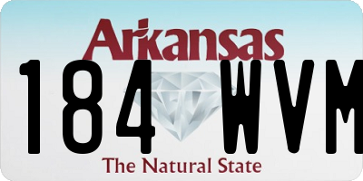 AR license plate 184WVM